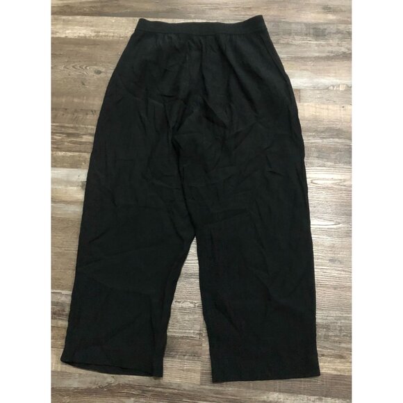 Madewell Womens Medium Black Wide Leg Pants Trousers - Picture 3 of 6